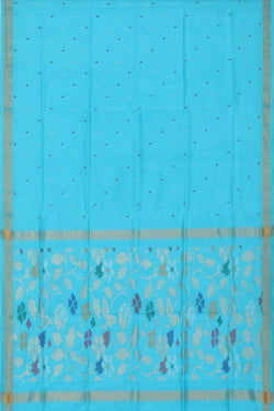 Image of Uppada Silk Blue Saree