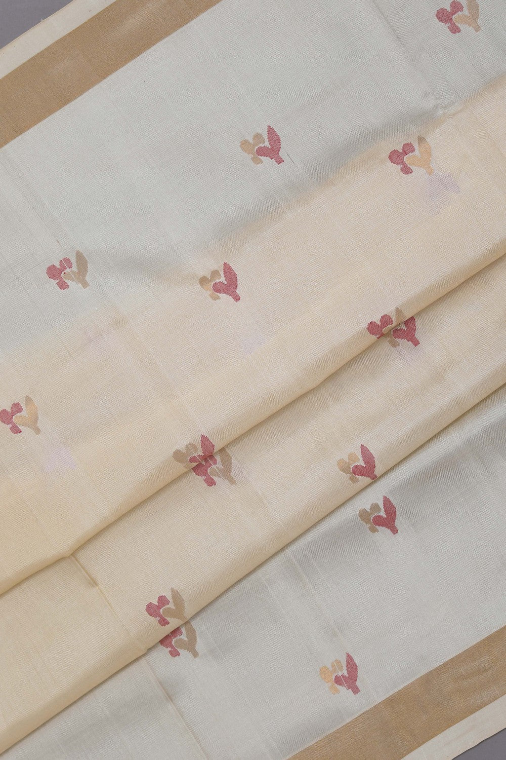 Image of Uppada Silk Cream Saree