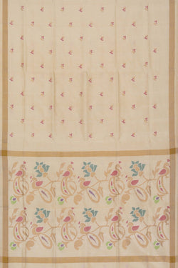 Image of Uppada Silk Cream Saree