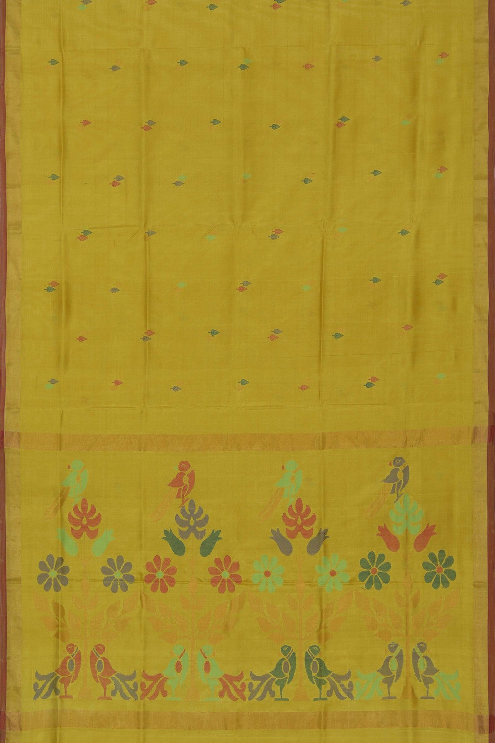 Uppada Silk Spring Yellow Saree