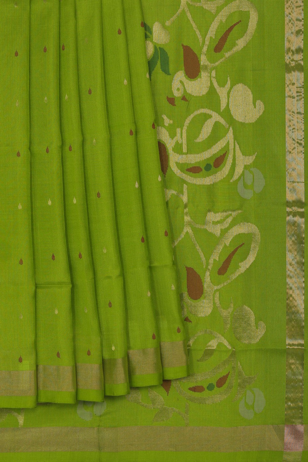 Uppada Silk Green Saree