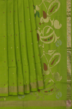 Image of Uppada Silk Green Saree