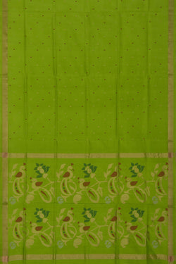 Image of Uppada Silk Green Saree