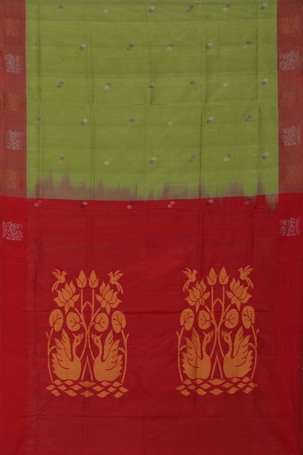 Uppada Silk Green Saree