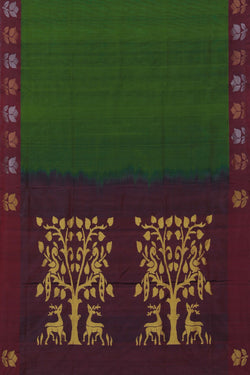 Image of Uppada Silk Green Saree