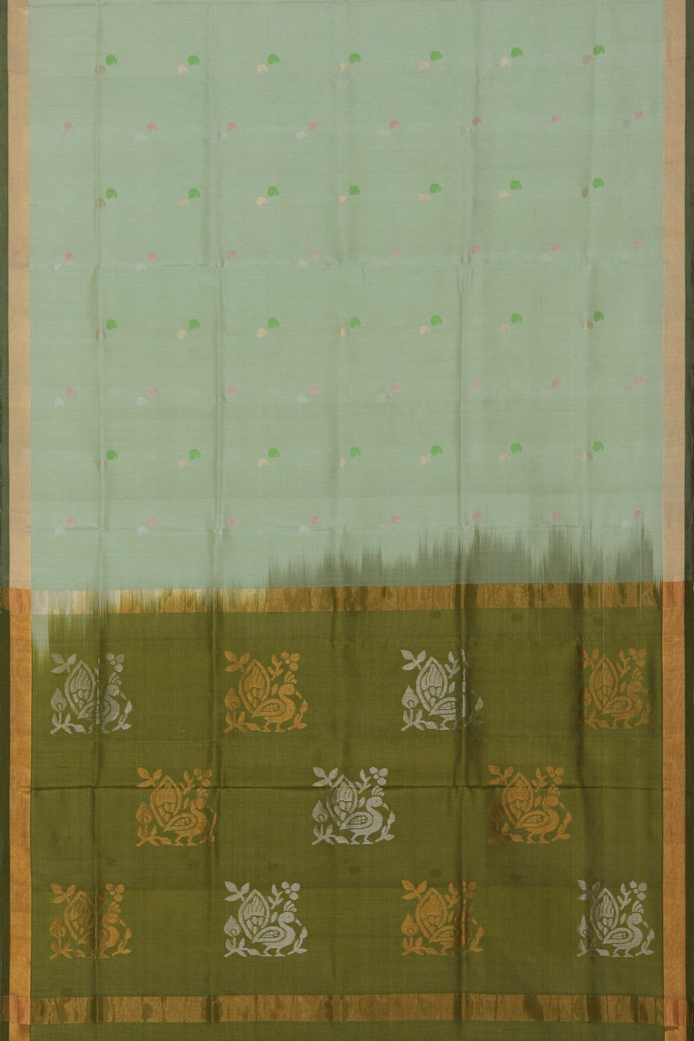 Uppada Silk Light Green Saree