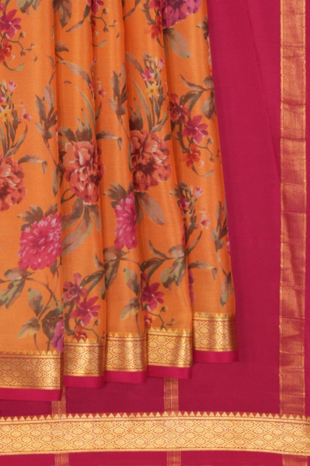 Mysore Binny Silk Floral Saree