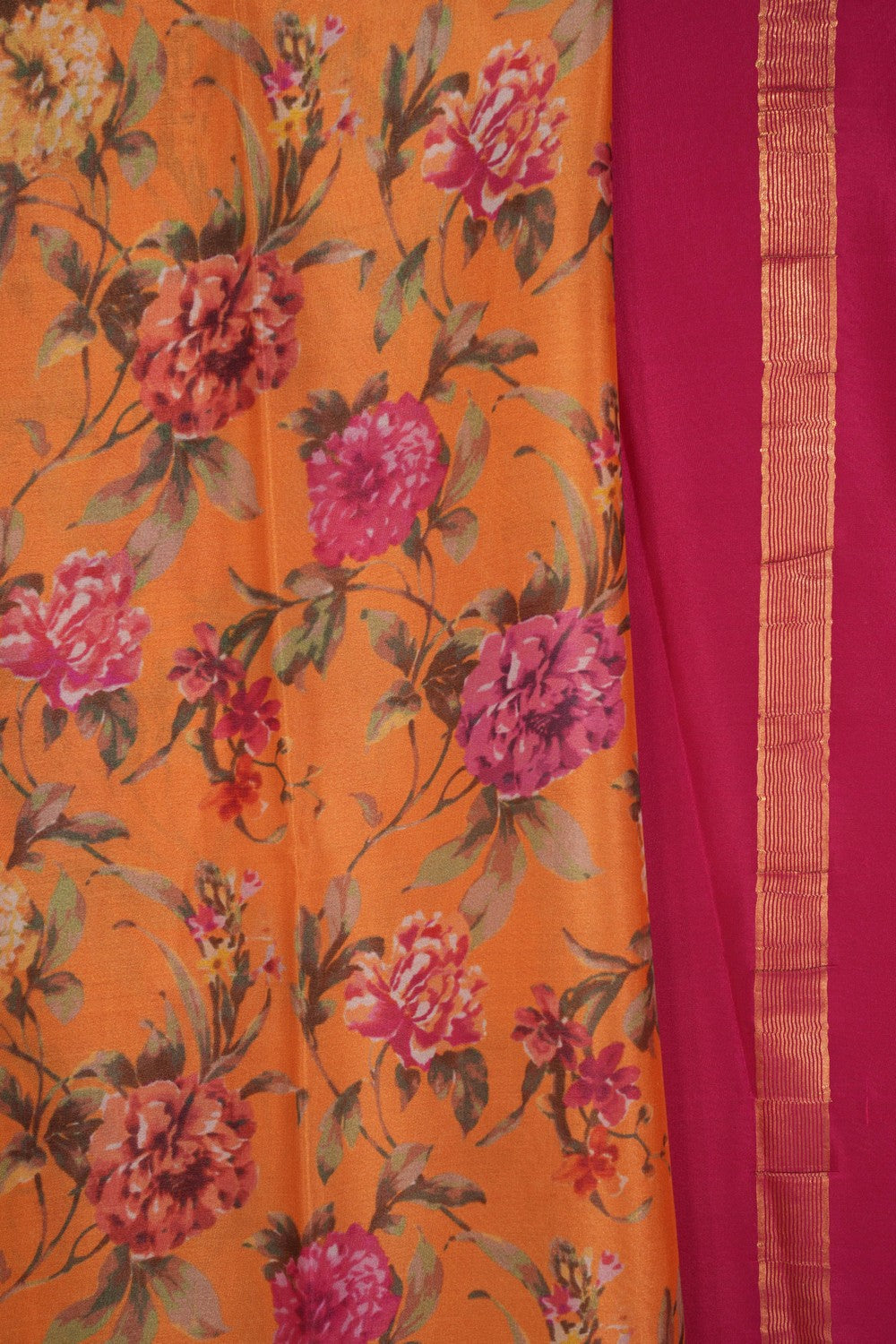 Mysore Binny Silk Floral Saree