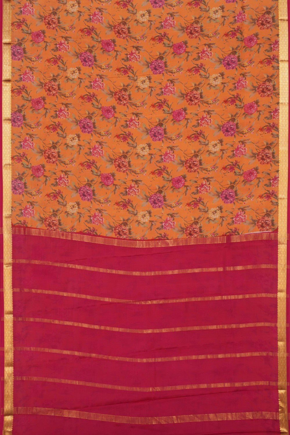 Mysore Binny Silk Floral Saree