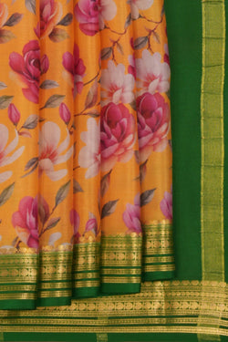 Image of Mysore Binny Silk Floral Saree