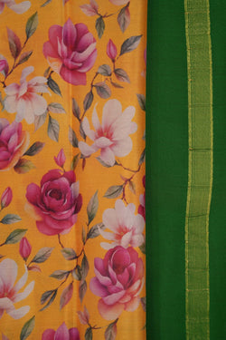 Image of Mysore Binny Silk Floral Saree