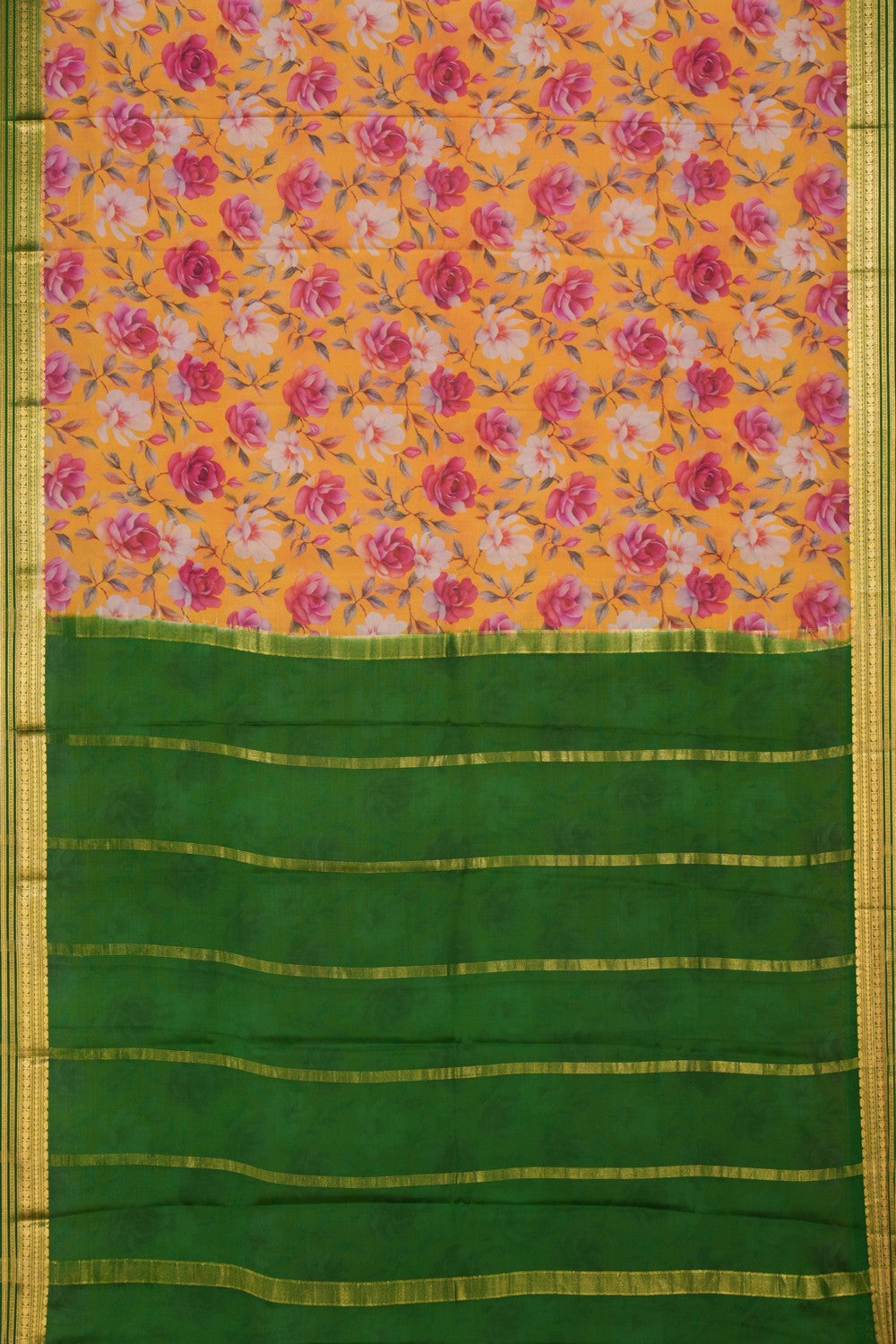 Mysore Binny Silk Floral Saree