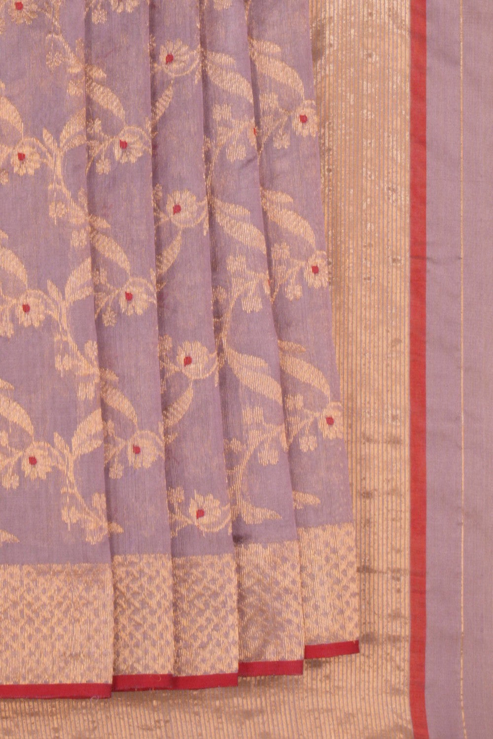 Chanderi Lavender Purple Saree