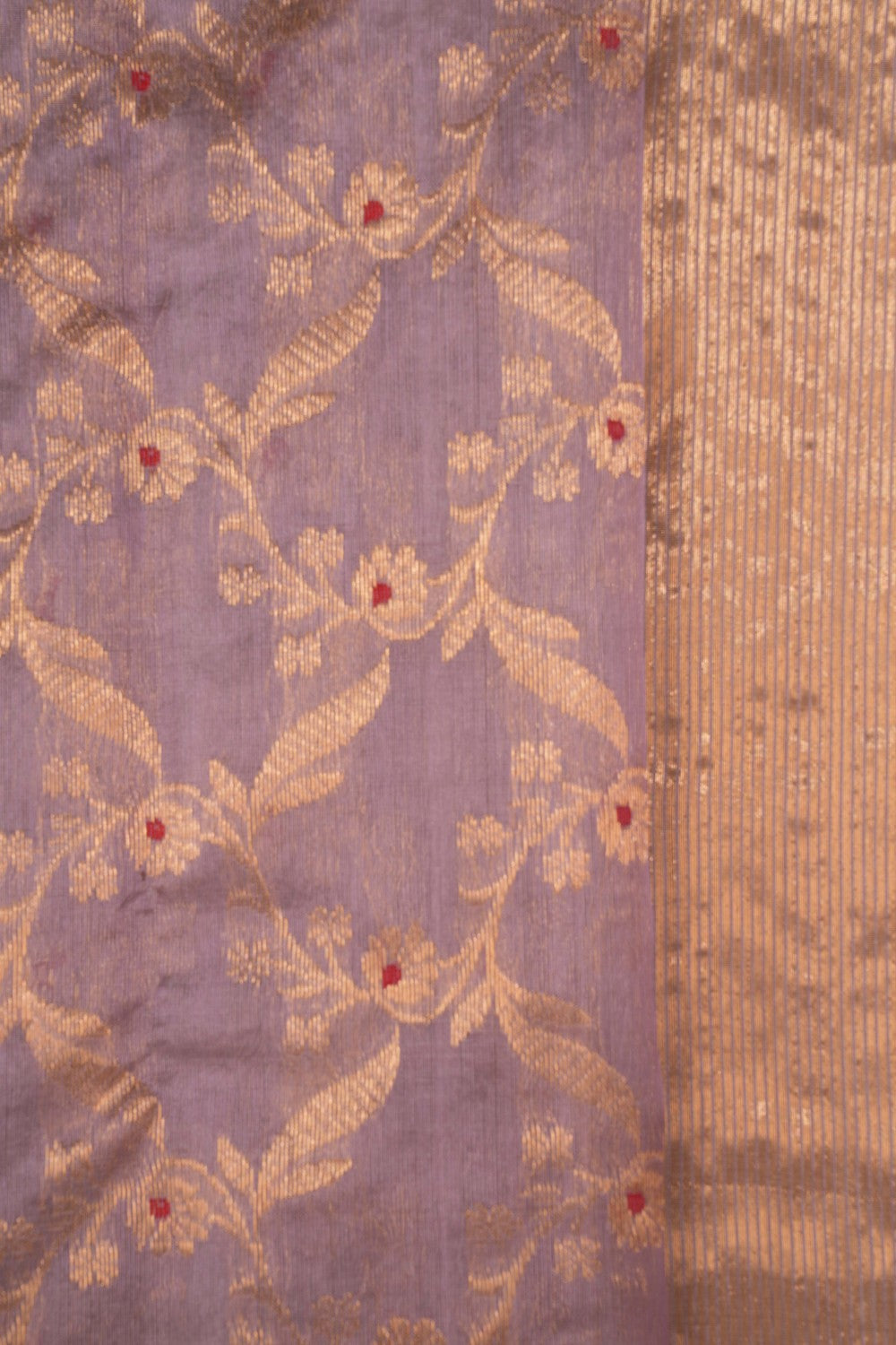 Chanderi Lavender Purple Saree