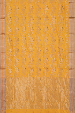 Image of Chanderi Yellow Saree