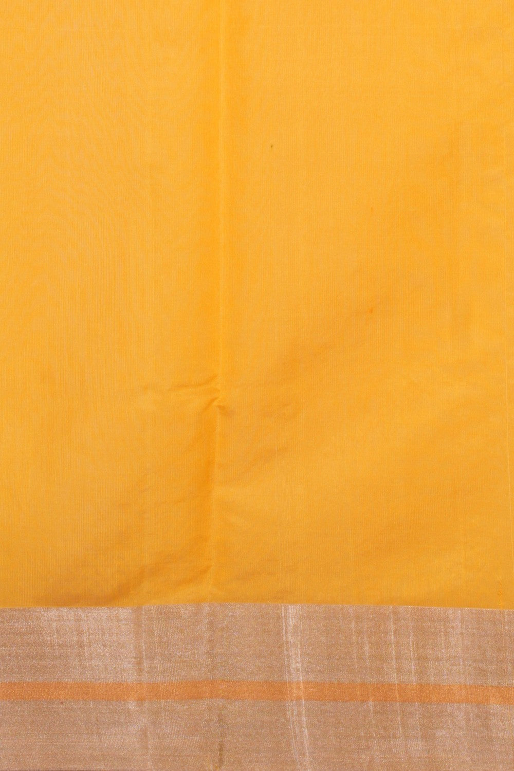 Chanderi Yellow Saree