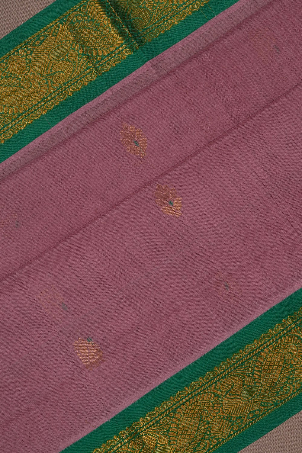 Image of South Cotton Silk Onion Pink Saree