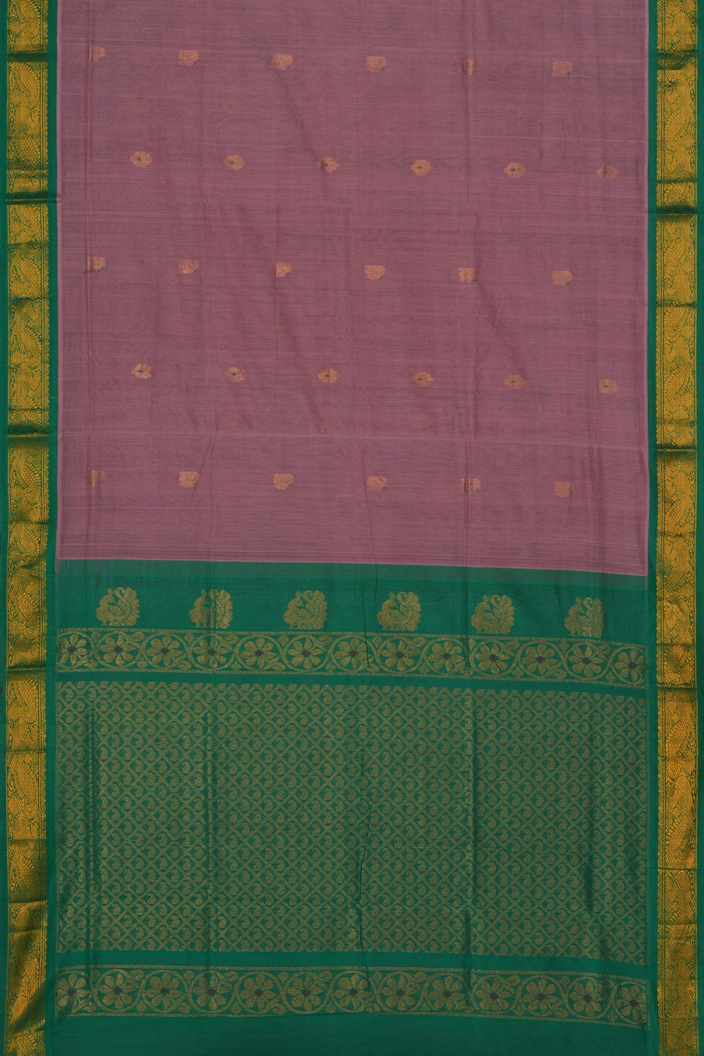 Image of South Cotton Silk Onion Pink Saree