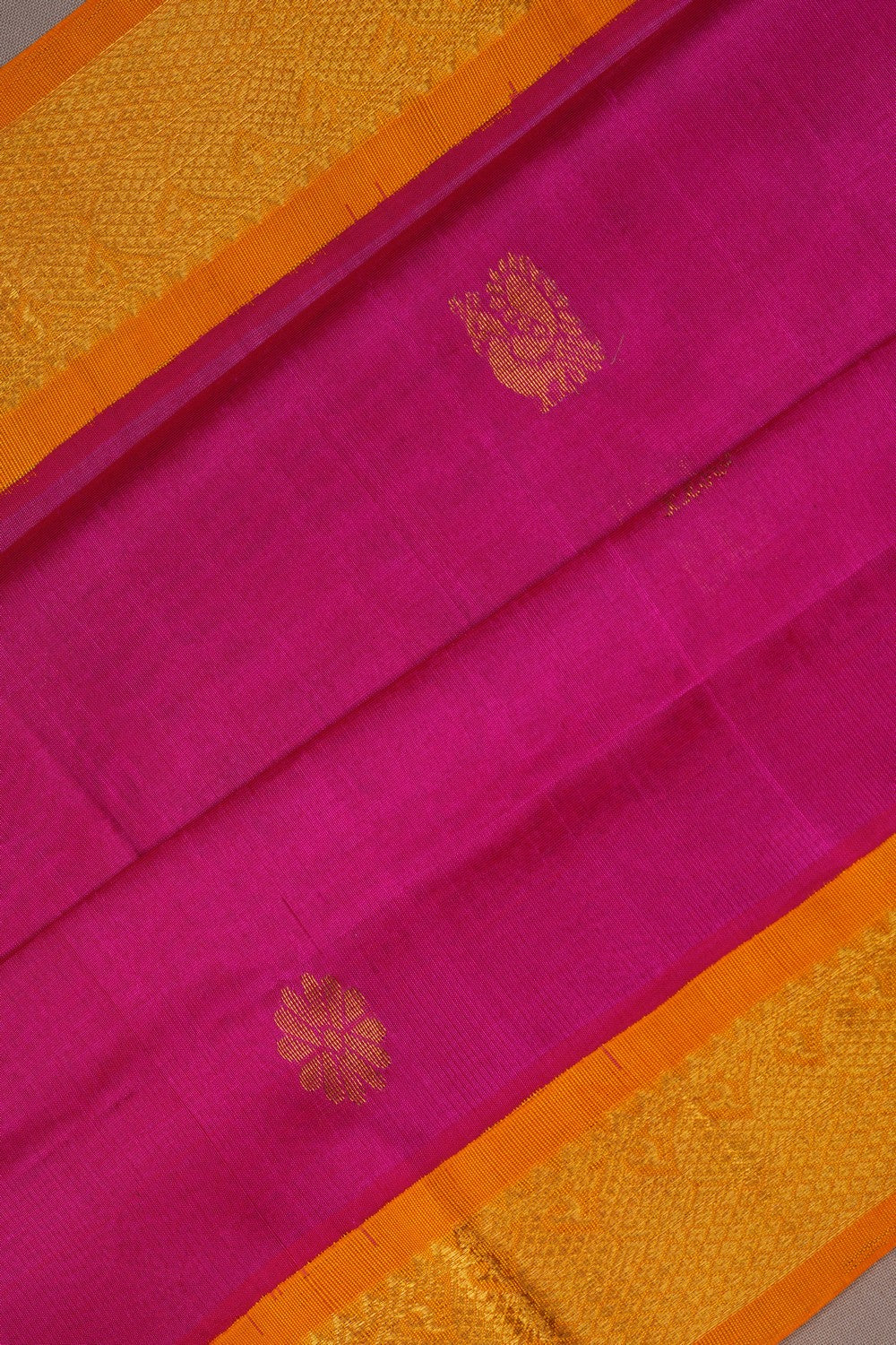 Image of South Cotton Silk Pink Saree