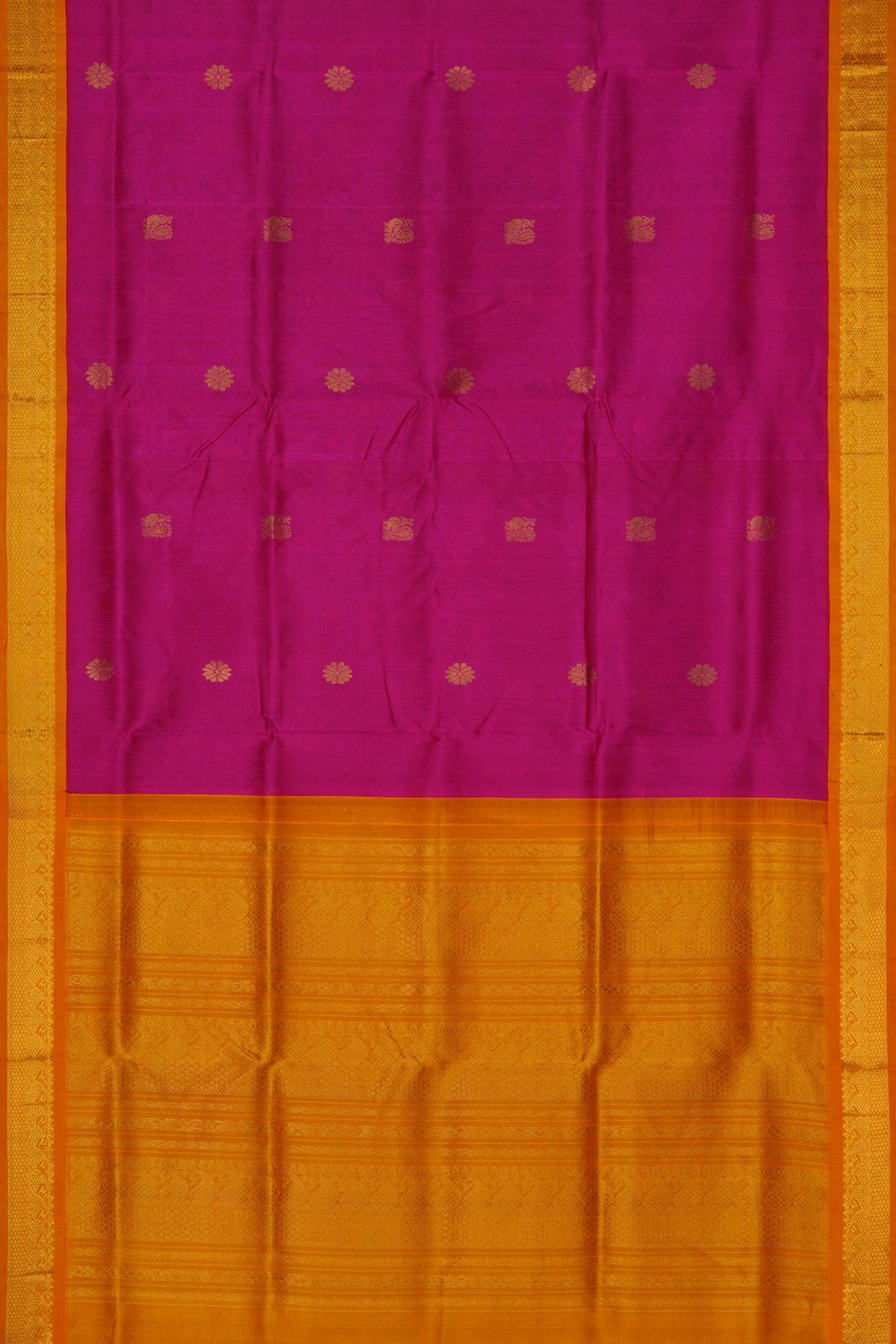 Image of South Cotton Silk Pink Saree