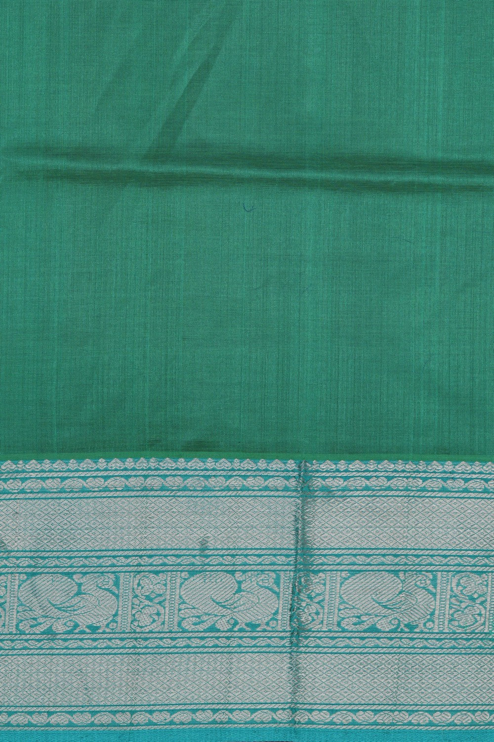 Image of South Cotton Silk Blue Saree