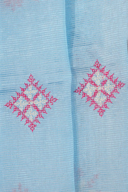 Image of Kasuti Embroidery Mangalgiri Silk Saree