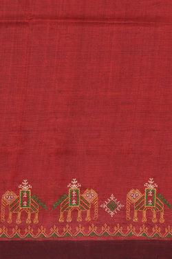 Image of Kasuti Embroidery Mangalgiri Silk Saree