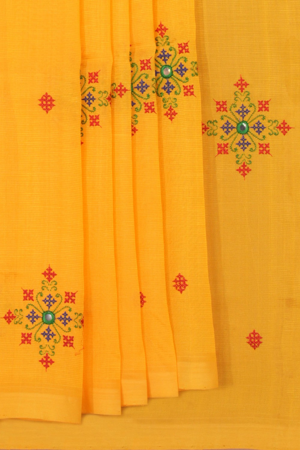 Kasuti Embroidery Mangalgiri Silk Saree