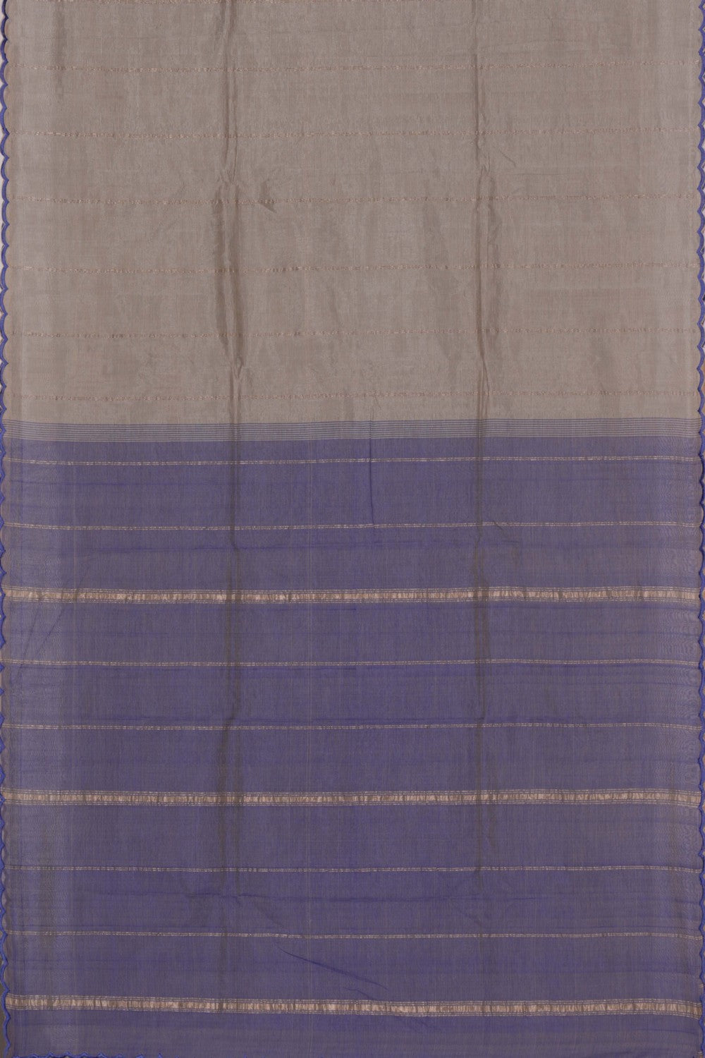 Mangalgiri Silk Grey Saree