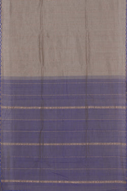 Image of Mangalgiri Silk Grey Saree