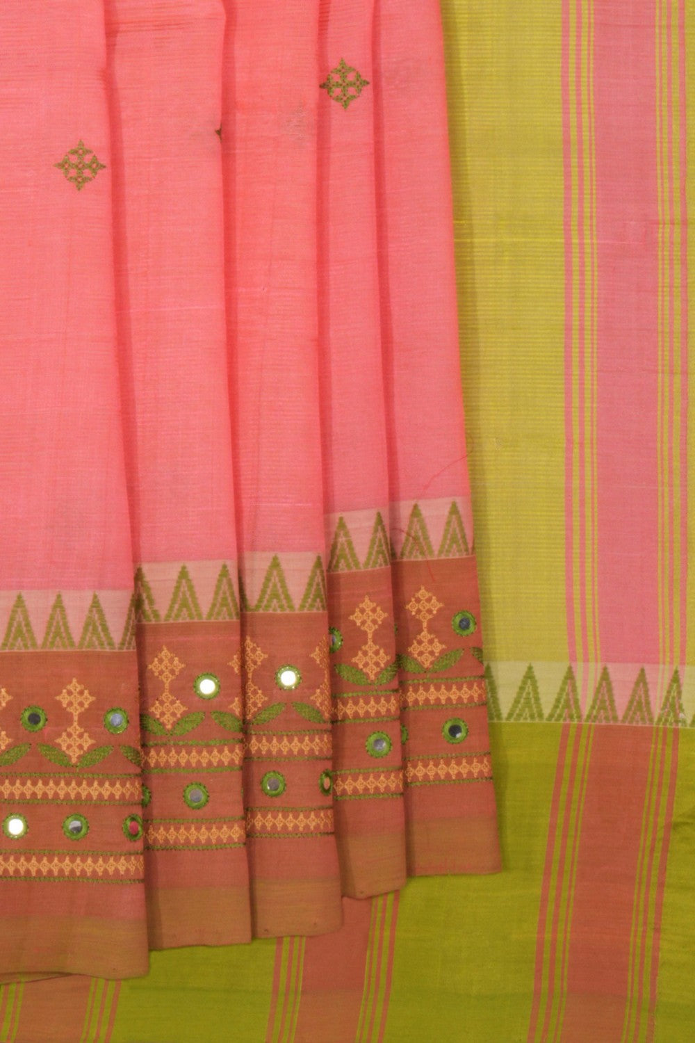 Kasuti Embroidery Mangalgiri Silk Saree