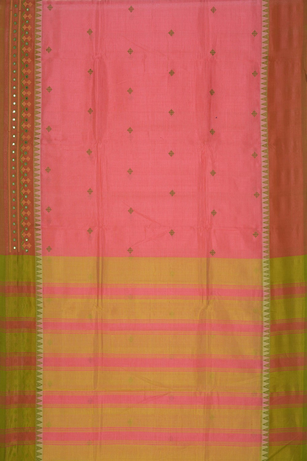 Kasuti Embroidery Mangalgiri Silk Saree