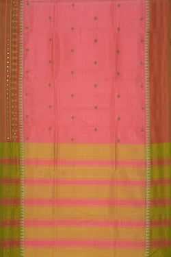 Image of Kasuti Embroidery Mangalgiri Silk Saree