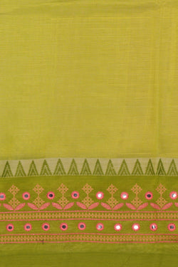 Image of Kasuti Embroidery Mangalgiri Silk Saree