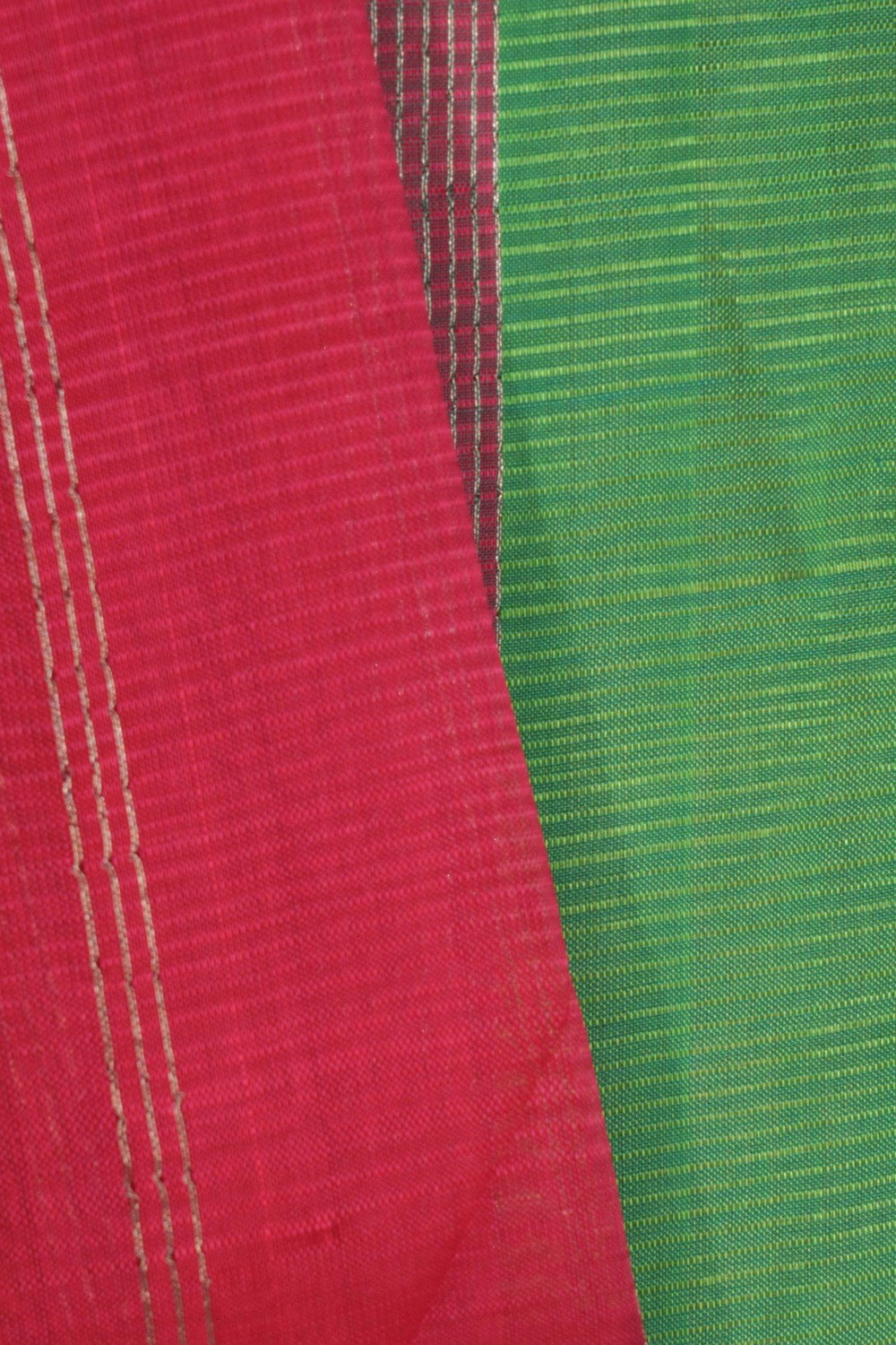 Mangalgiri Silk Red Saree