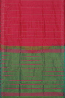 Image of Mangalgiri Silk Red Saree