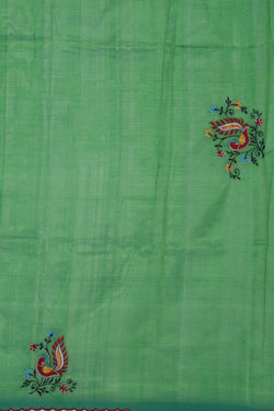 Image of Mangalgiri Silk Red Saree