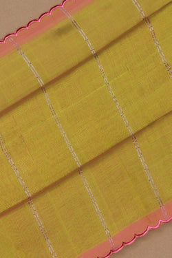 Image of Mangalgiri Silk Green Saree