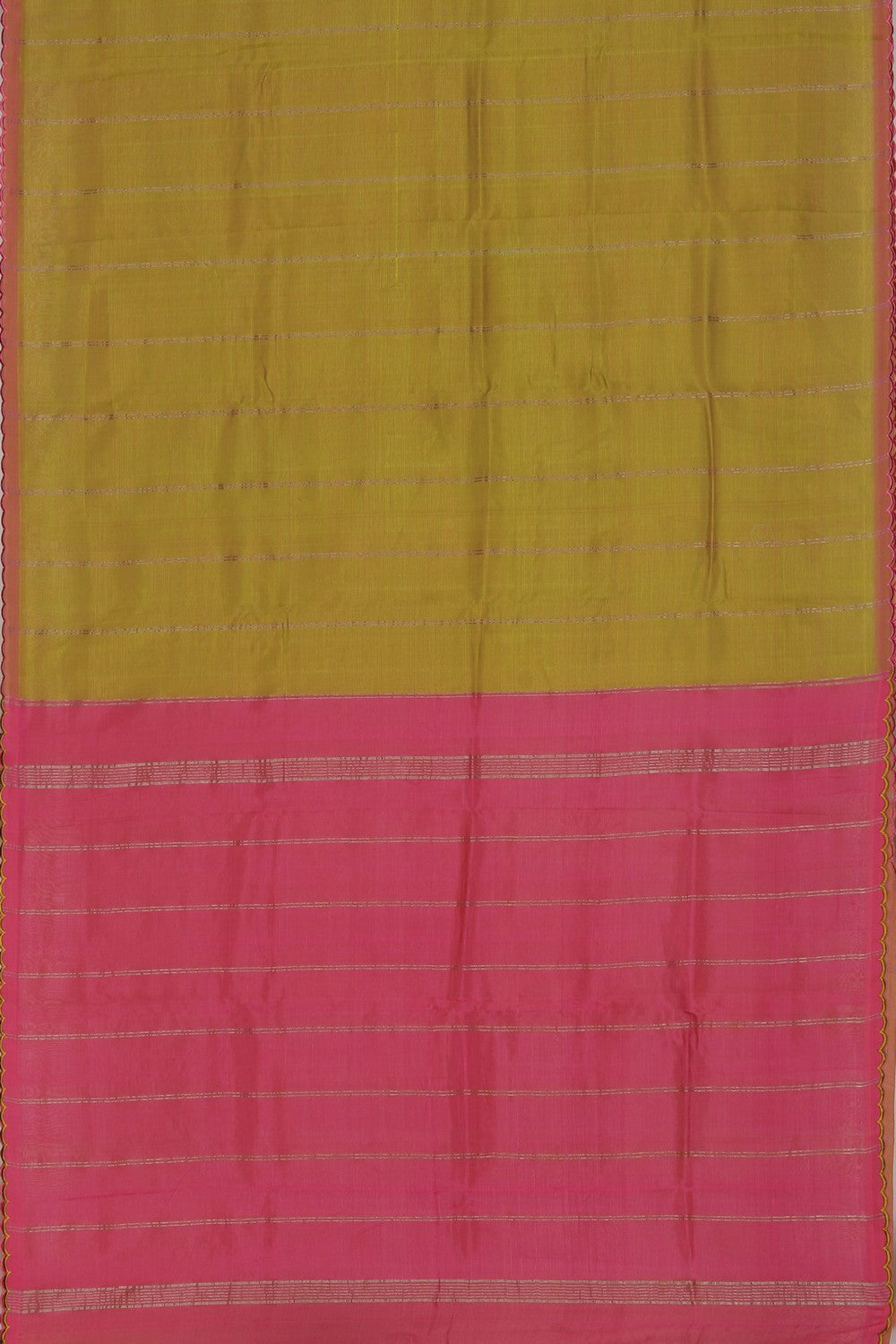 Mangalgiri Silk Green Saree