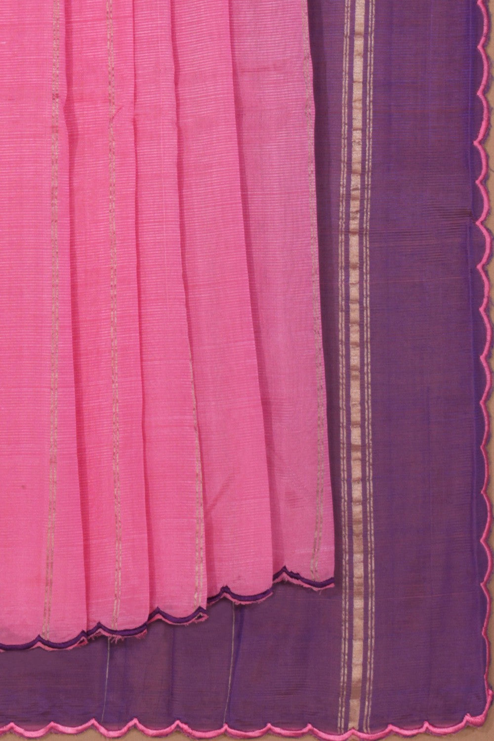 Mangalgiri Silk Pink Saree