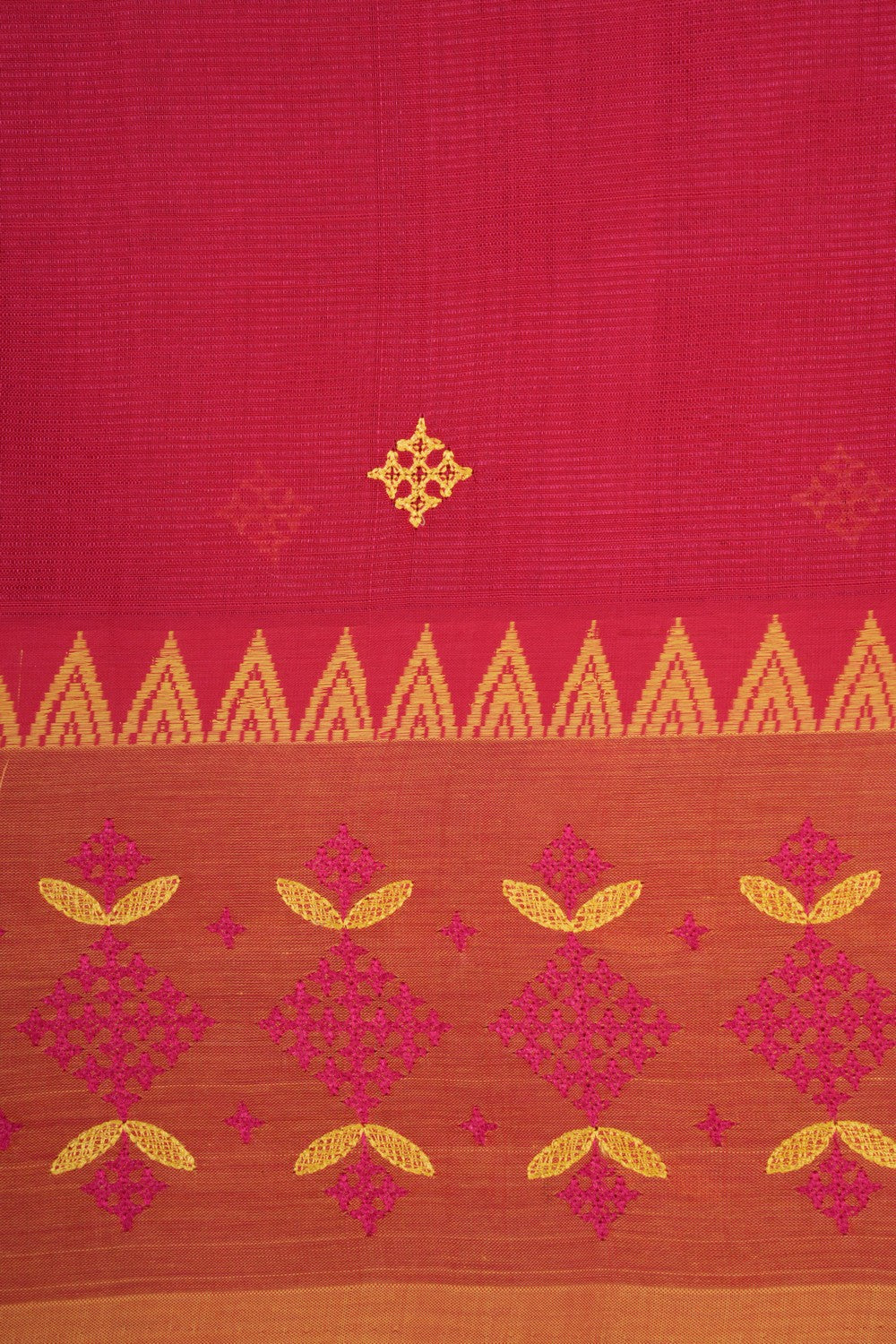 Kasuti Embroidery Mangalgiri Silk Saree