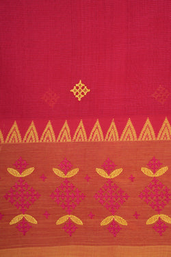 Image of Kasuti Embroidery Mangalgiri Silk Saree