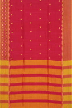 Image of Kasuti Embroidery Mangalgiri Silk Saree