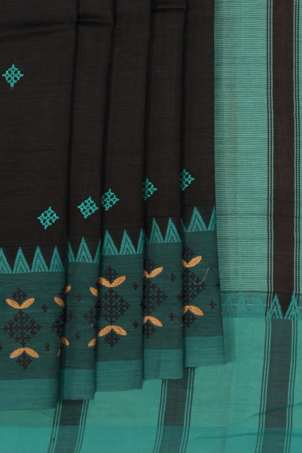 Kasuti Embroidery Mangalgiri Silk Saree