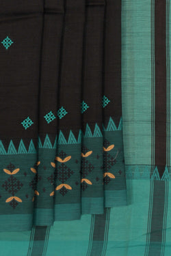 Image of Kasuti Embroidery Mangalgiri Silk Saree