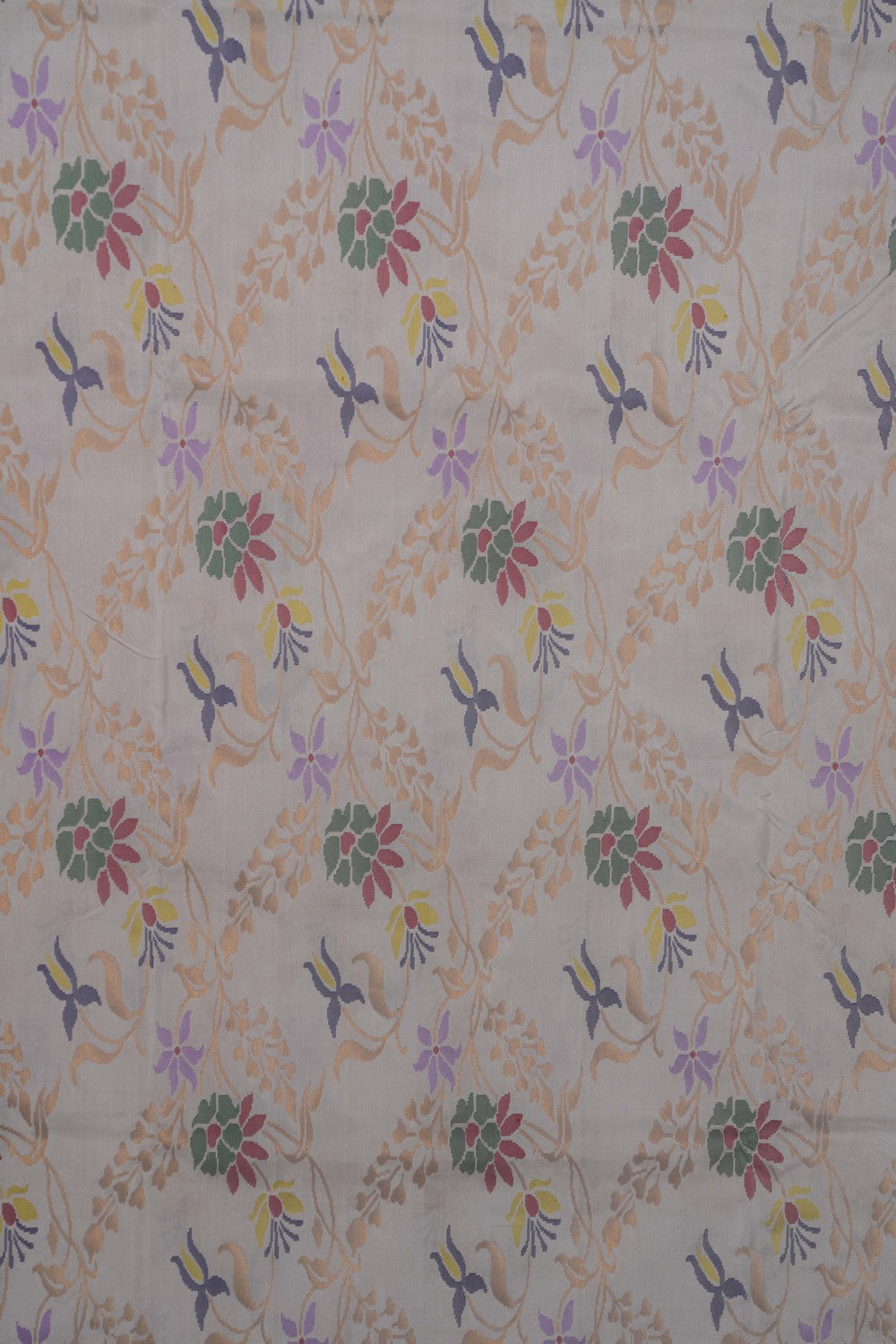 Image of Uppada Jamdani White Saree