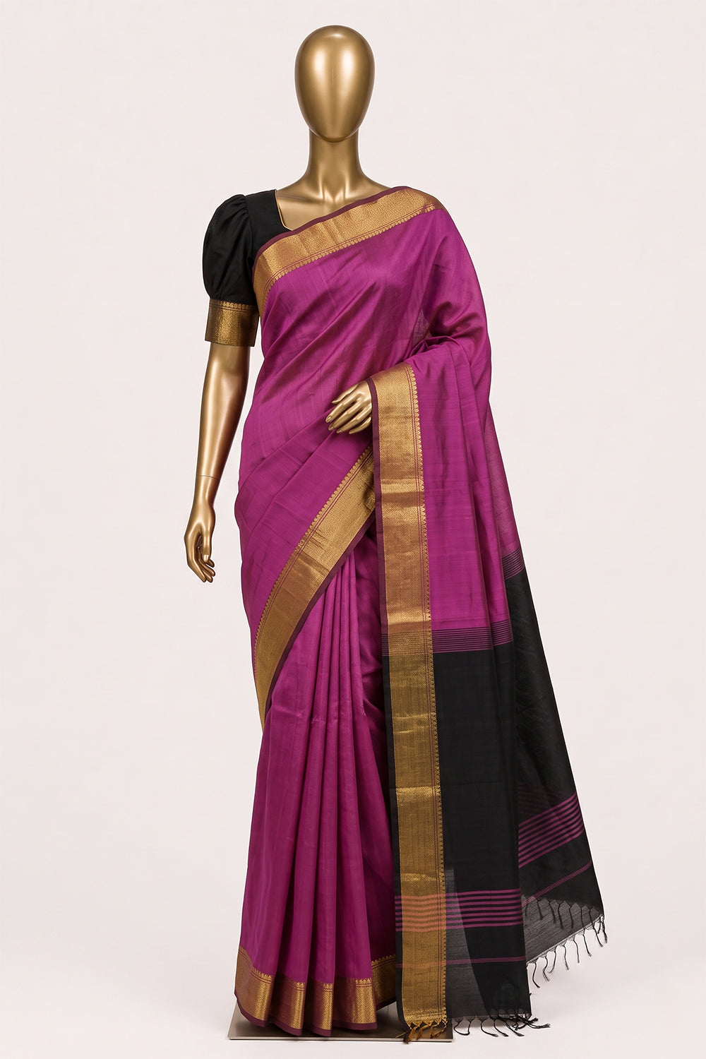 Image of Pink Uppada Silk Saree