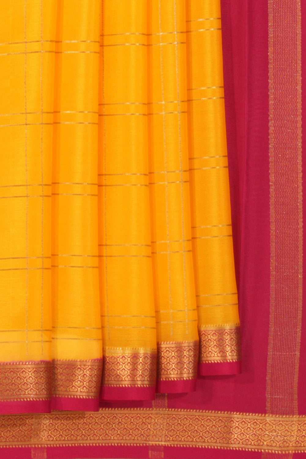 Mysore Binny Crepe Silk Kattam Saree