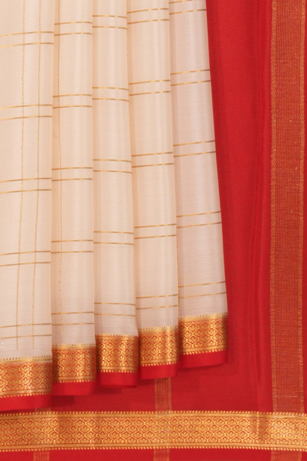 Mysore Binny Crepe Silk Kattam Saree