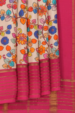 Image of Crepe Silk Floral Printed Saree